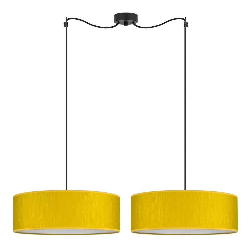 Žluté dvouramenné závěsné svítidlo Sotto Luce Doce XL, ⌀ 45 cm v:1379021