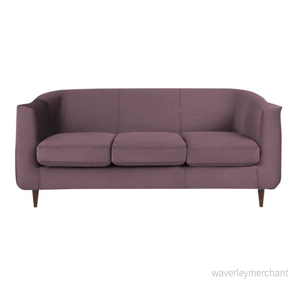 Fialová sametová pohovka Kooko Home Glam, 175 cm v:993390