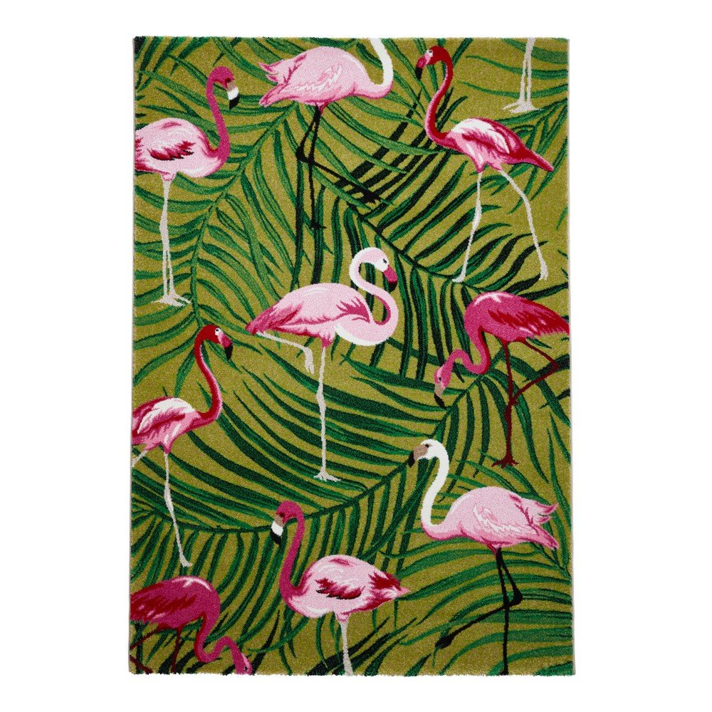 Zeleno-růžový koberec Think Rugs Havana, 80 x 150 cm v:1172462