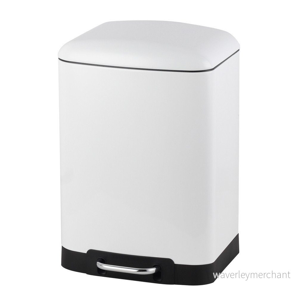 Bílý koš Steel Function Square Dustbin, 12 l v:703834 Bílý koš Steel Function Square Dustbin, 12 l v:703834