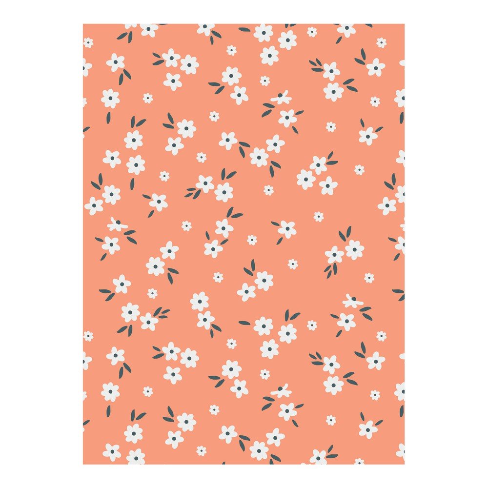 Oranžový balicí papír eleanor stuart No. 2 Floral v:1390053