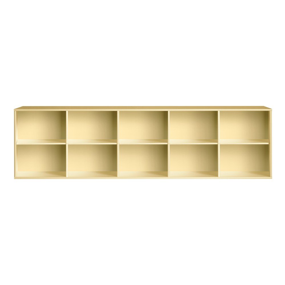 Světle žlutá závěsná knihovna 220x61 cm Mistral – Hammel Furniture v:1669554