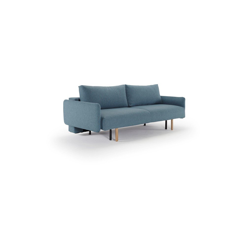 Světle modrá rozkládací pohovka s područkami Innovation Frode Mixed Dance Light Blue v:1305890