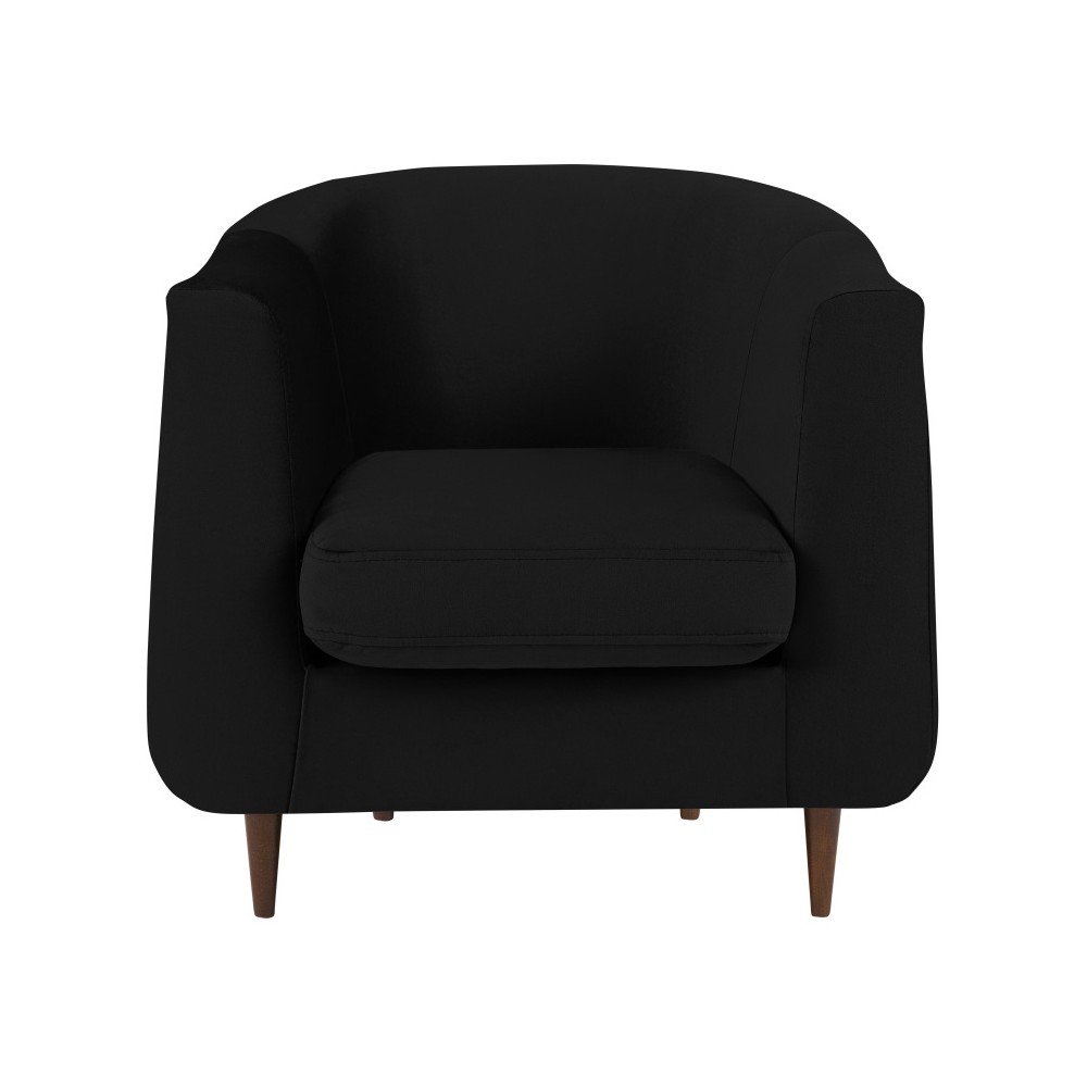 Černé sametové křeslo Kooko Home Glam v:993366
