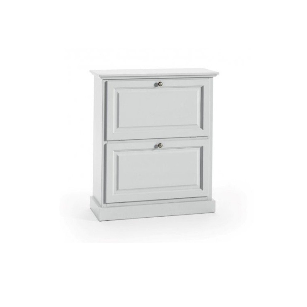 Bílý dřevěný botník Castagnetti Milan v:845158