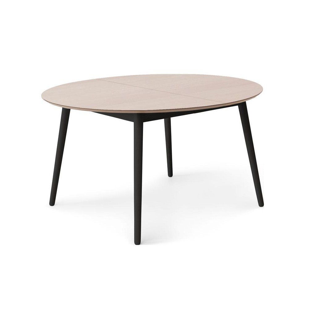 Kulatý rozkládací jídelní stůl s deskou v dubovém dekoru a přídavnou deskou ø 135 cm Meza – Hammel Furniture v:1699900