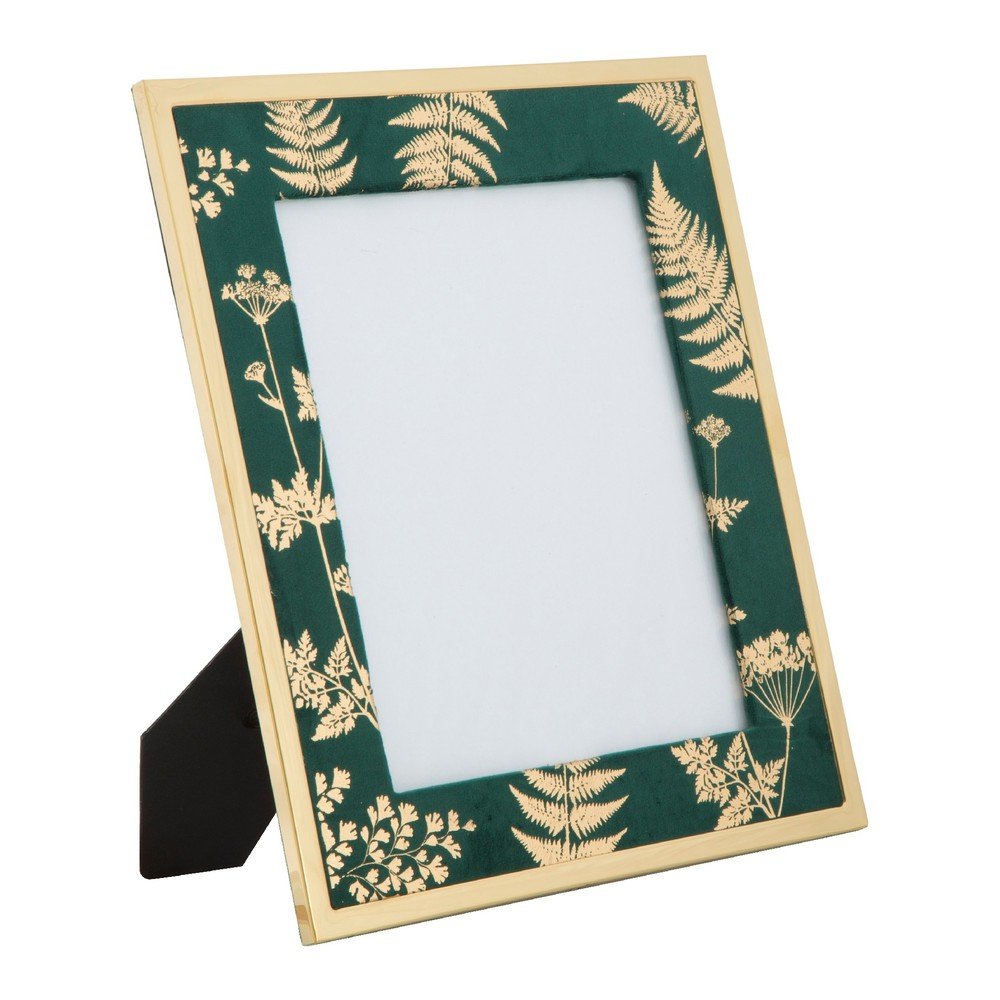 Zeleno-zlatý stolní fotorámeček Mauro Ferretti Glam, 20 x 25 cm v:1261424