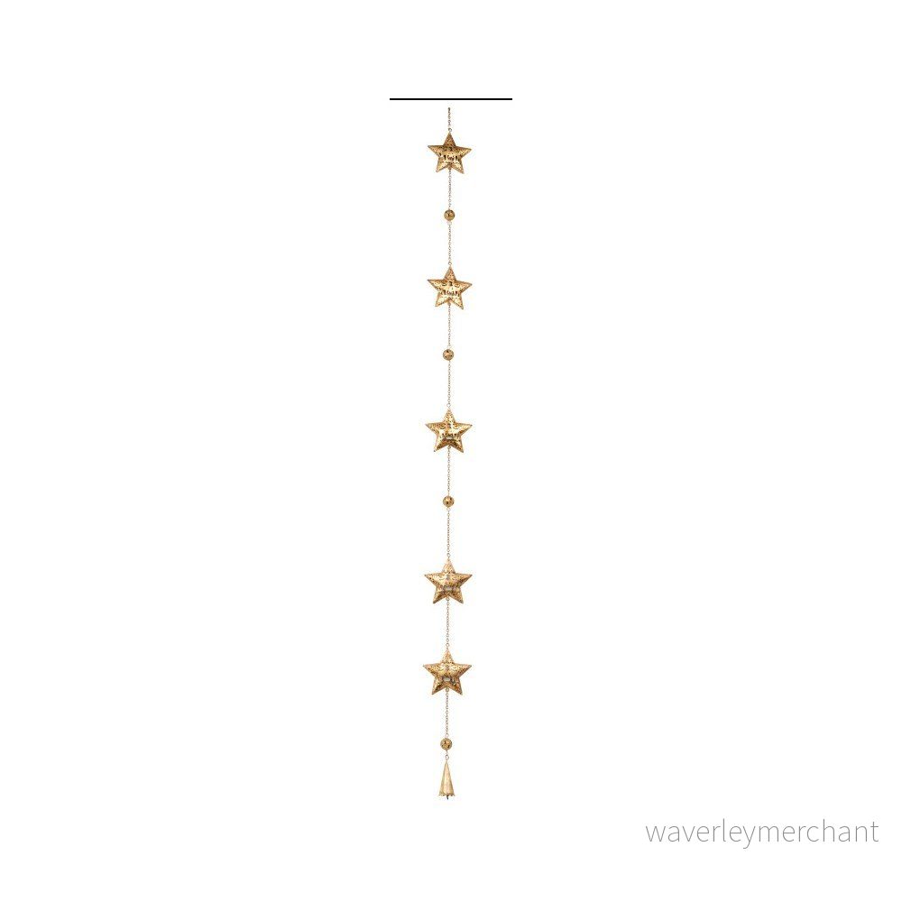 Závěsná dekorace Archipelago Star Gold Garland, 115 cm v:719030