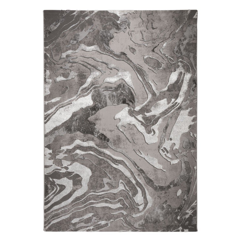 Koberec v šedo-stříbrné barvě 300x400 cm Marbled – Flair Rugs v:1687648