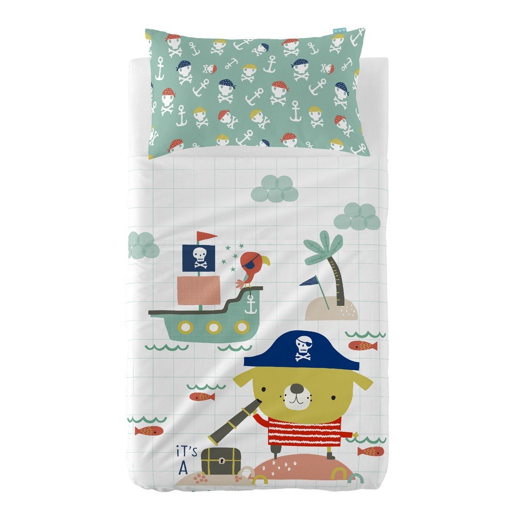 Tenký přehoz a povlak na polštář Moshi Moshi Pirate Life, 120 x 180 cm v:1204898
