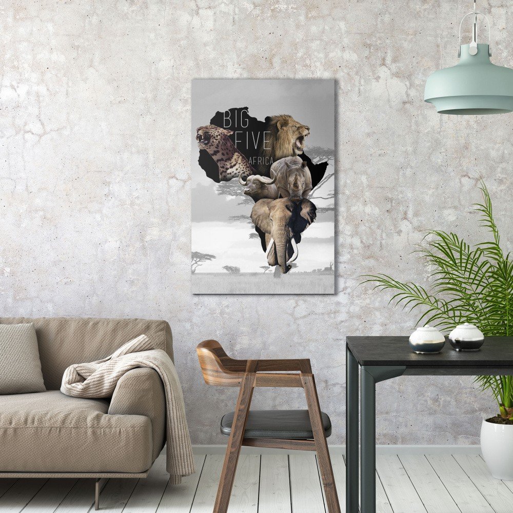 Obraz na plátně OrangeWallz Elephant, 60 x 90 cm v:1144404
