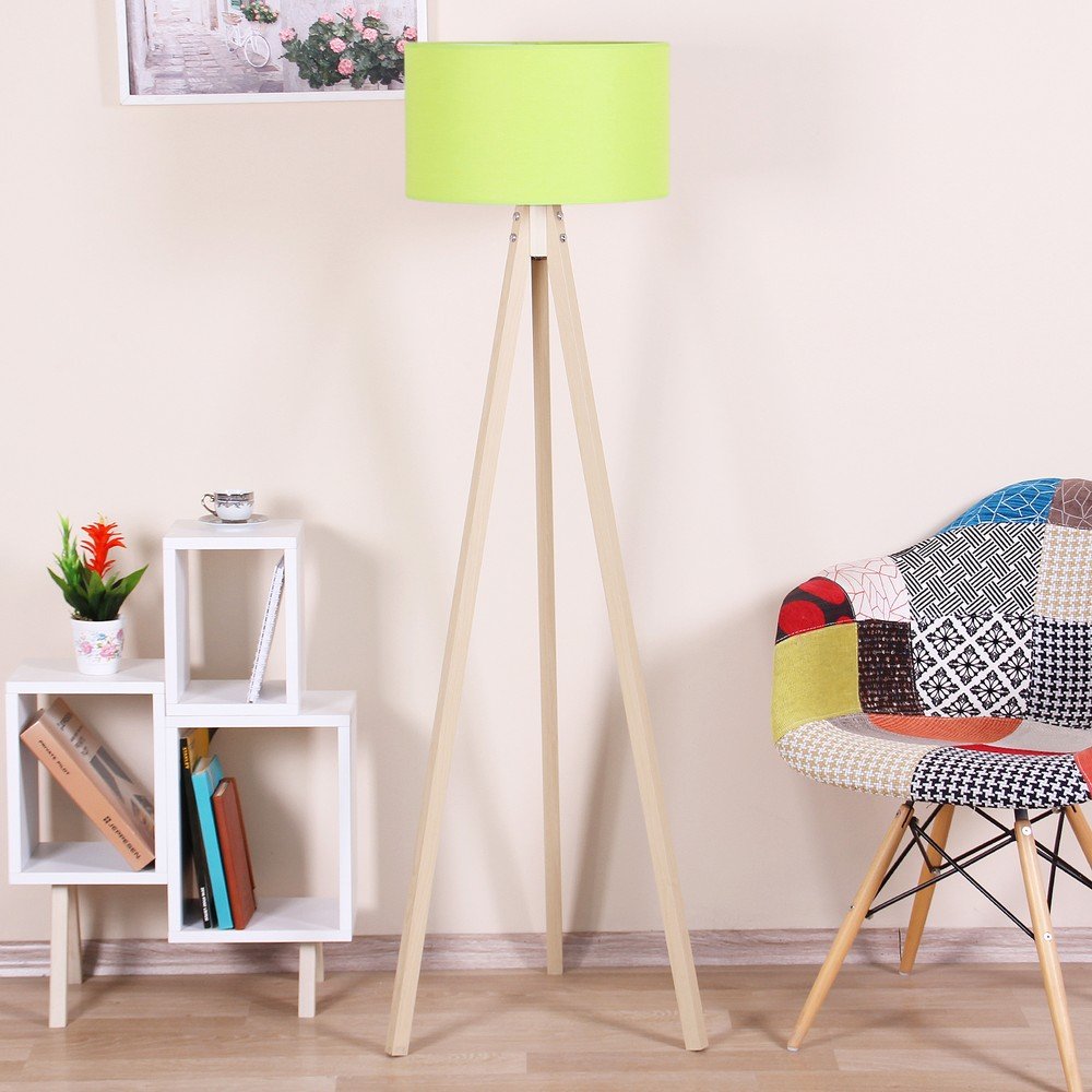 Volně stojící lampa s neonově zeleným stínítkem Kate Louise Naturel v:1255074