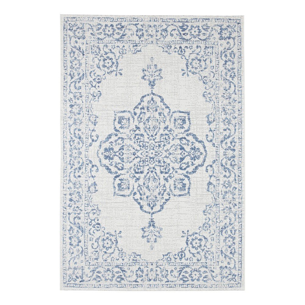 Modro-krémový venkovní koberec NORTHRUGS Tilos, 80 x 150 cm v:1337379