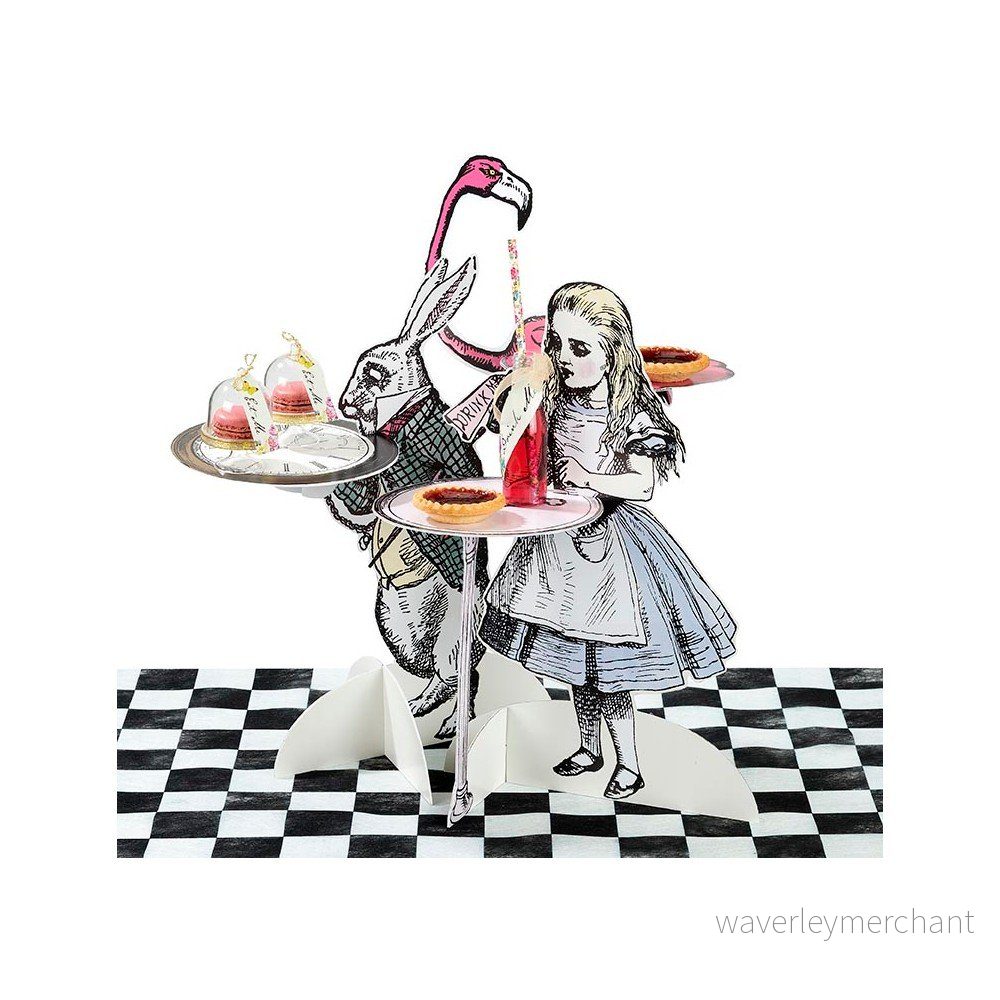 Sada 3 papírových stojanů na sladkosti Talking Tables Alice v:851324