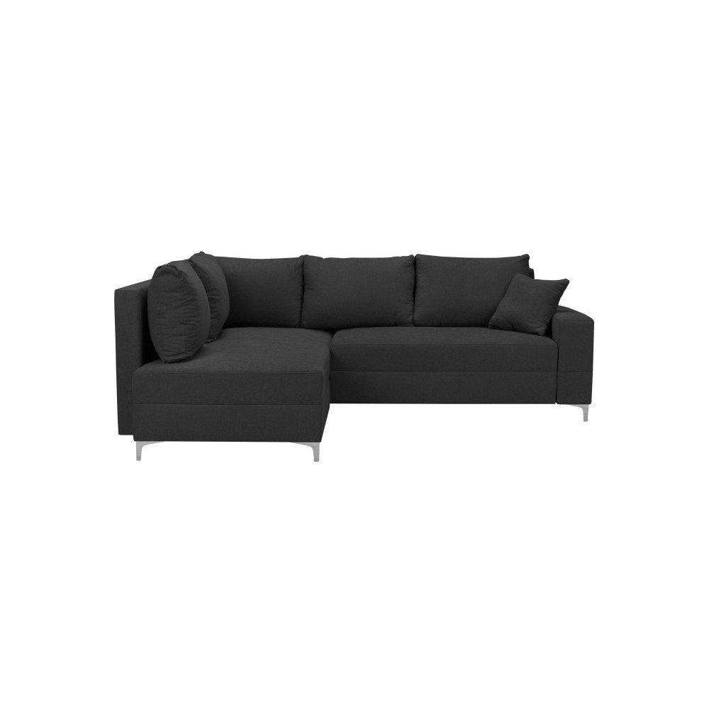 Tmavě šedá rozkládací rohová pohovka Windsor & Co Sofas Zeta, levý roh v:1071852