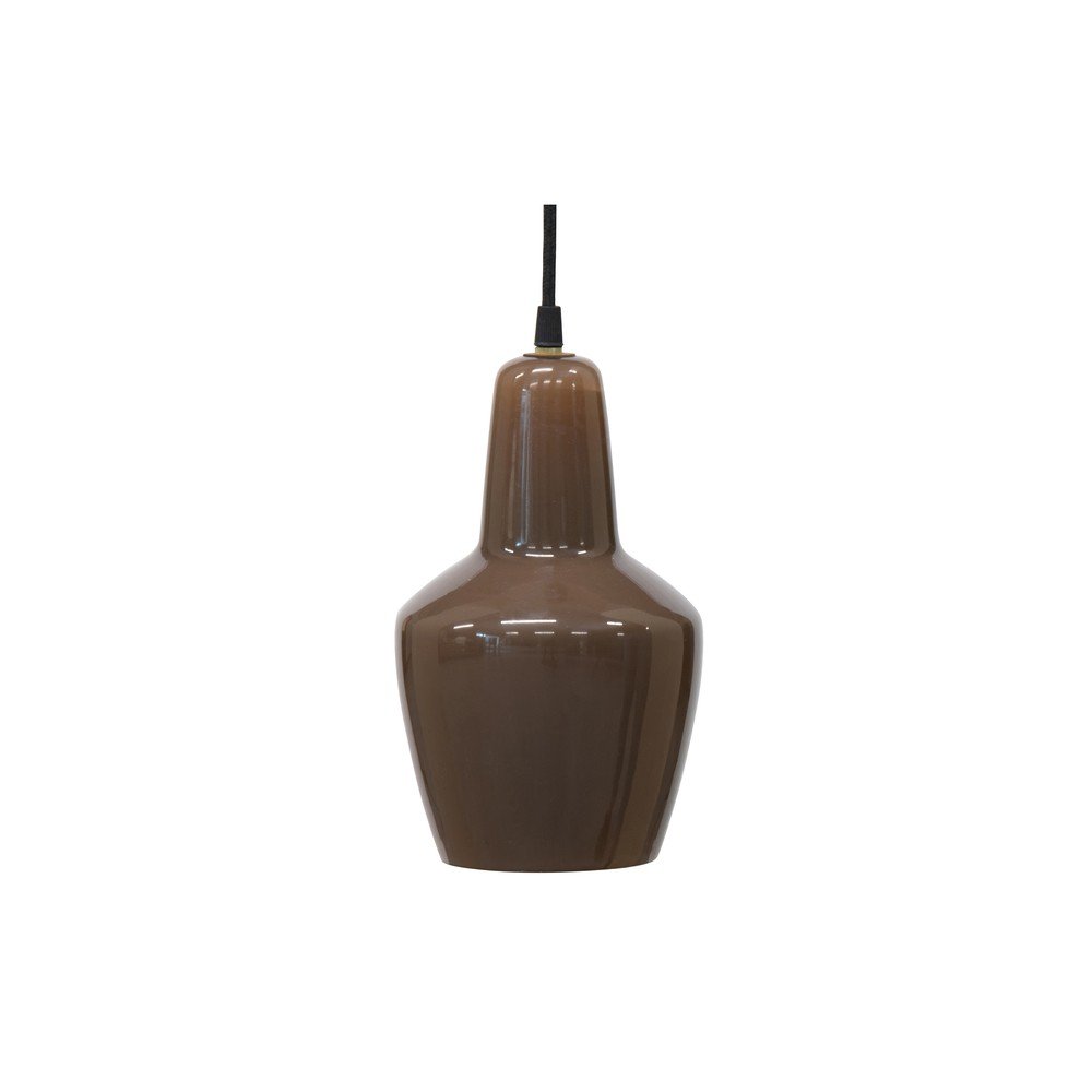 Hnědé skleněné stropní svítidlo BePureHome Coffee, ø 22 cm v:1359261