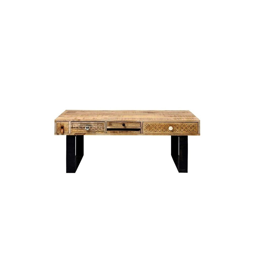 Konferenční stolek z masivního mangového dřeva Massive Home Ella, délka 120 cm v:970508