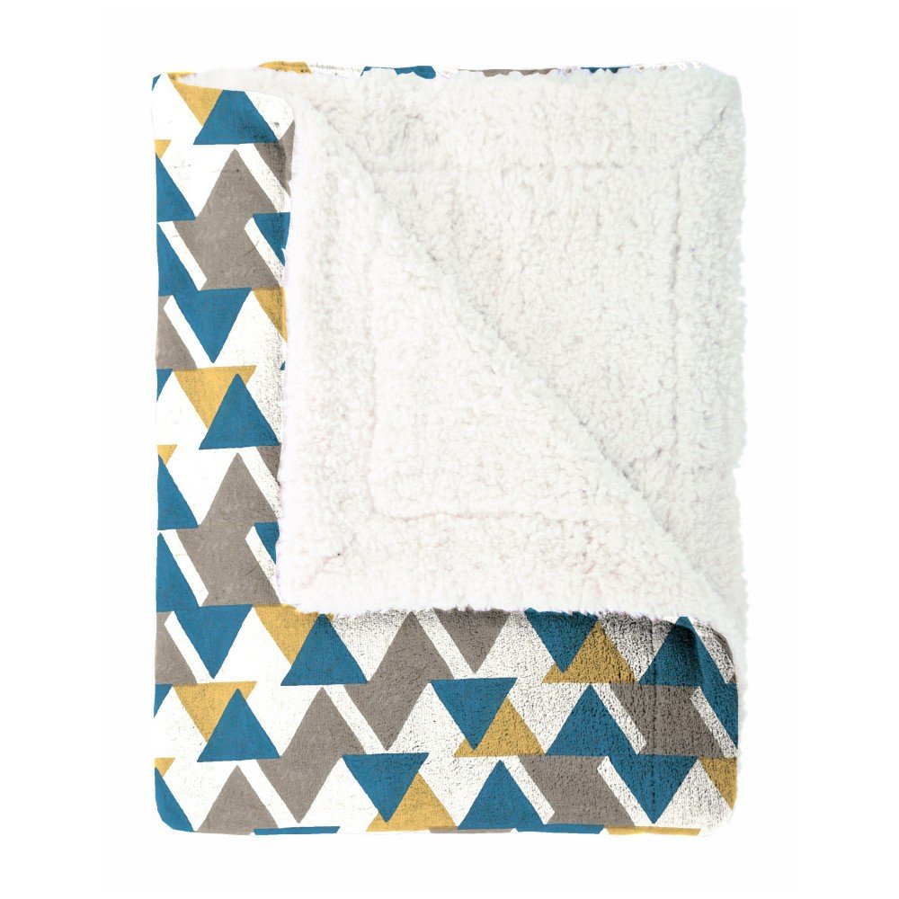 Pléd Home Collection Triangle, 130x170, žlutá, petrol v:694780