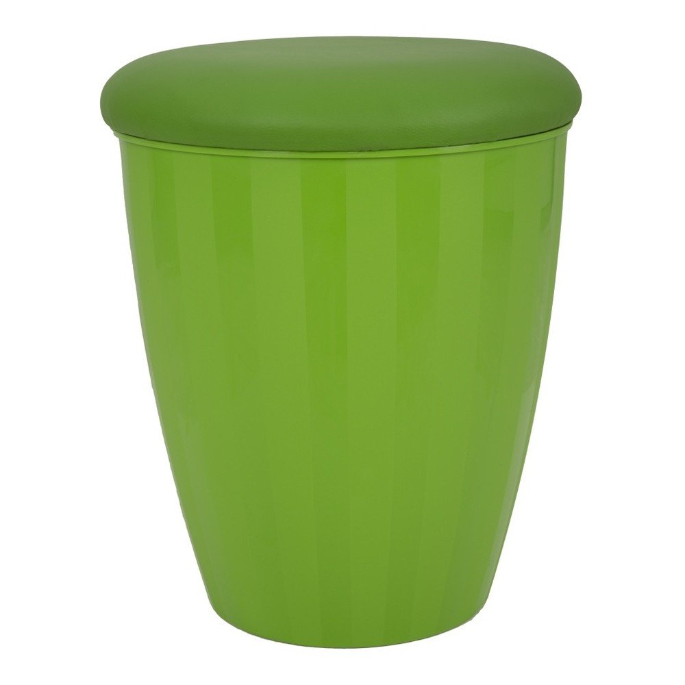 Zelená stolička s úložným prostorem Mauro Ferretti Easy, ⌀ 38 cm v:796378