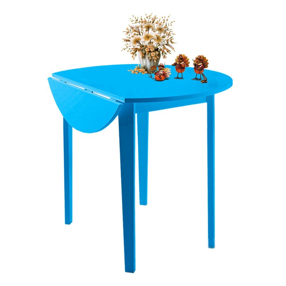 Modrý skládací jídelní stůl Støraa Trento Quer, ⌀ 92 cm v:891996