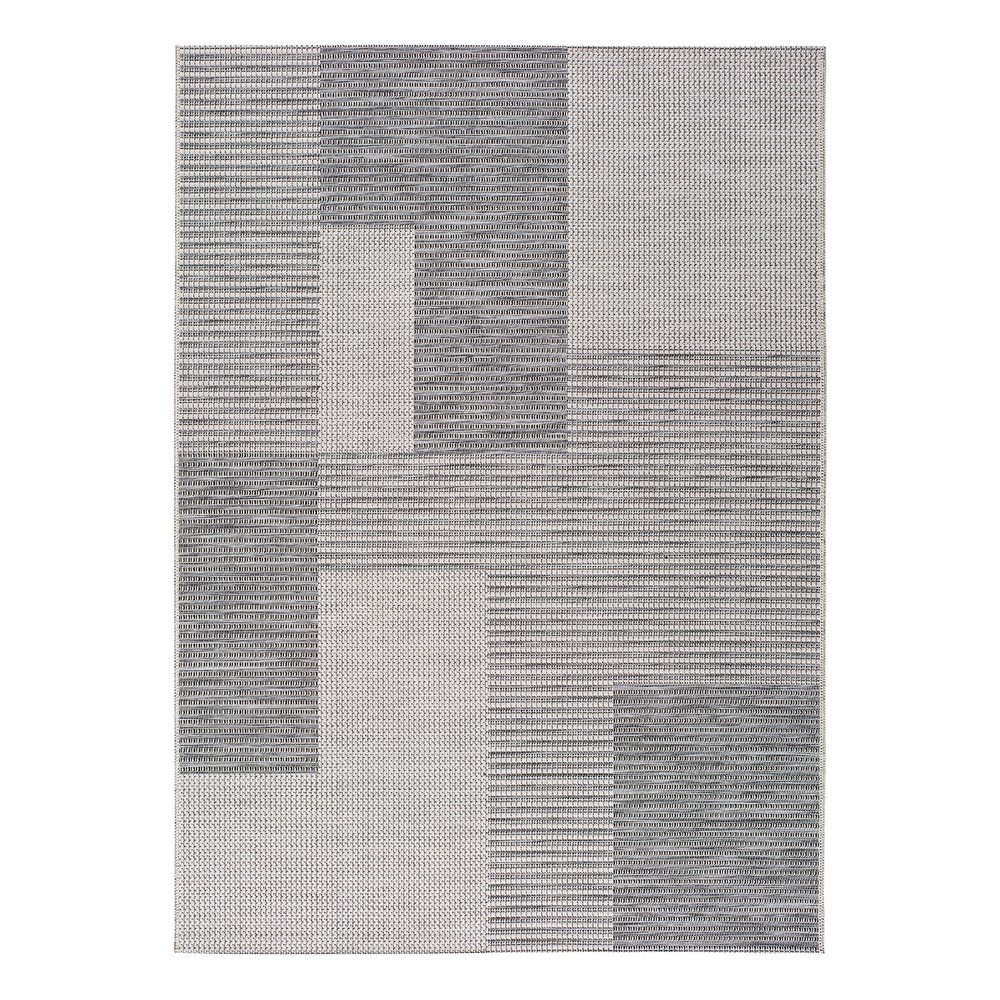 Šedý venkovní koberec Universal Cork Squares, 155 x 230 cm v:1336796