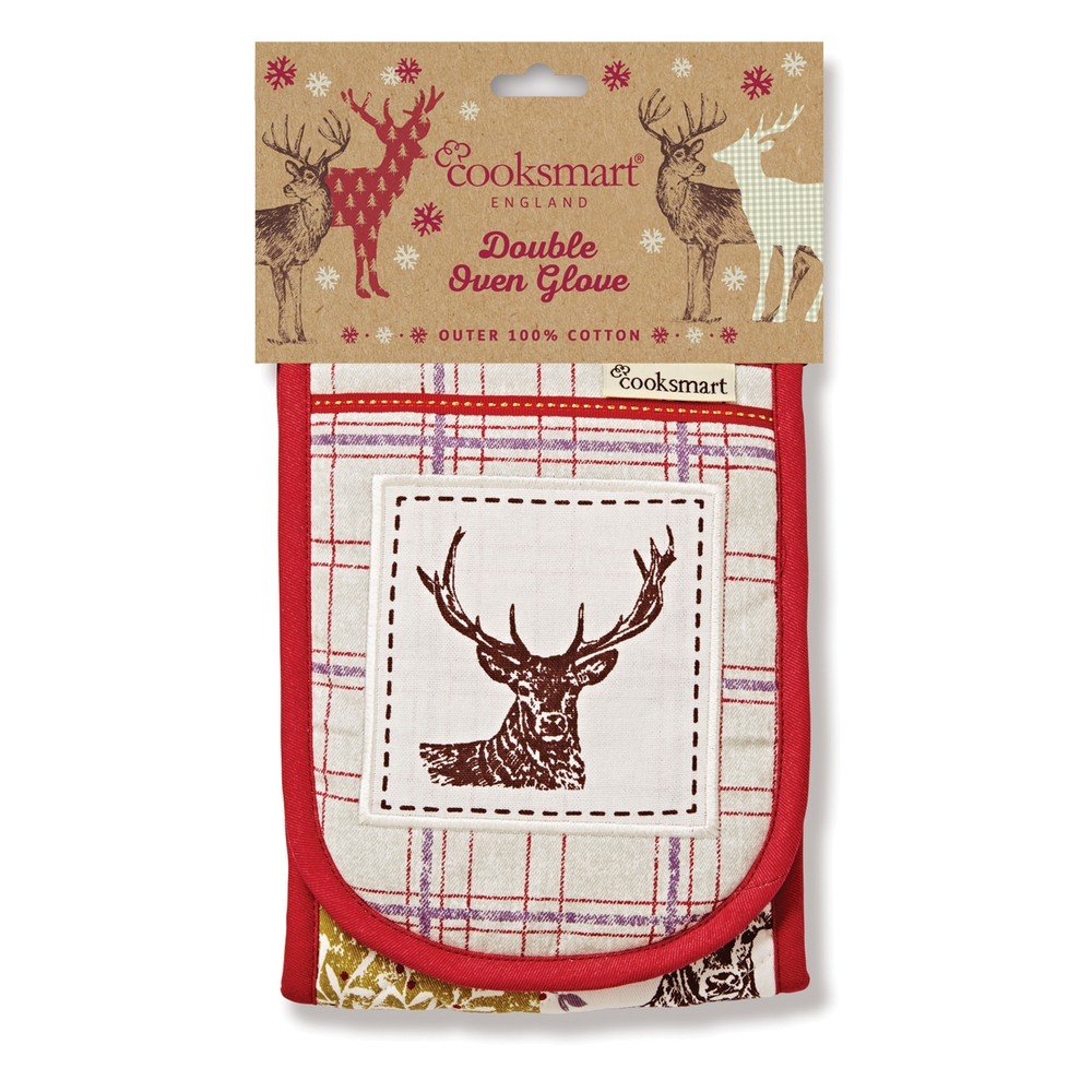 Dvojitá chňapka Cooksmart England Winter Stag v:716986