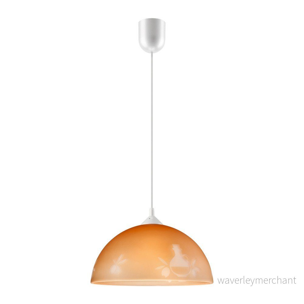 Hnědé závěsné svítidlo ø 30 cm – LAMKUR v:1215522