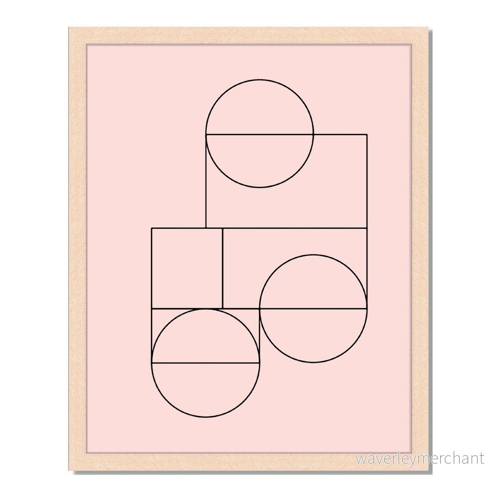 Obraz v rámu Liv Corday Scandi Geometry, 40 x 50 cm v:885594