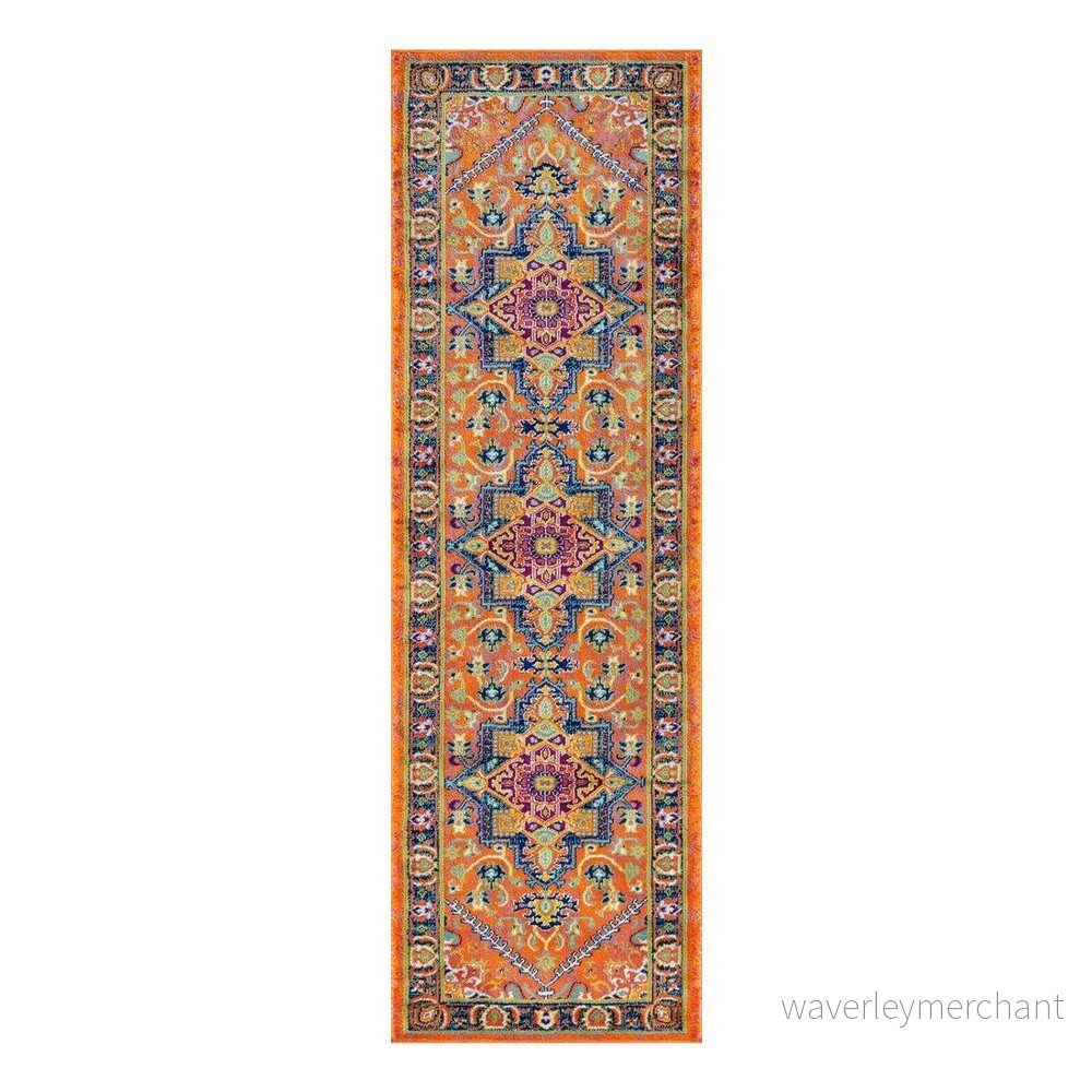 Oranžový běhoun Webtappeti Sopi, 67 x 230 cm v:1438305