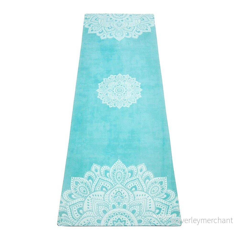 Tyrkysová podložka na jógu Yoga Design Lab Commuter Mandala, 1,3 kg v:965604