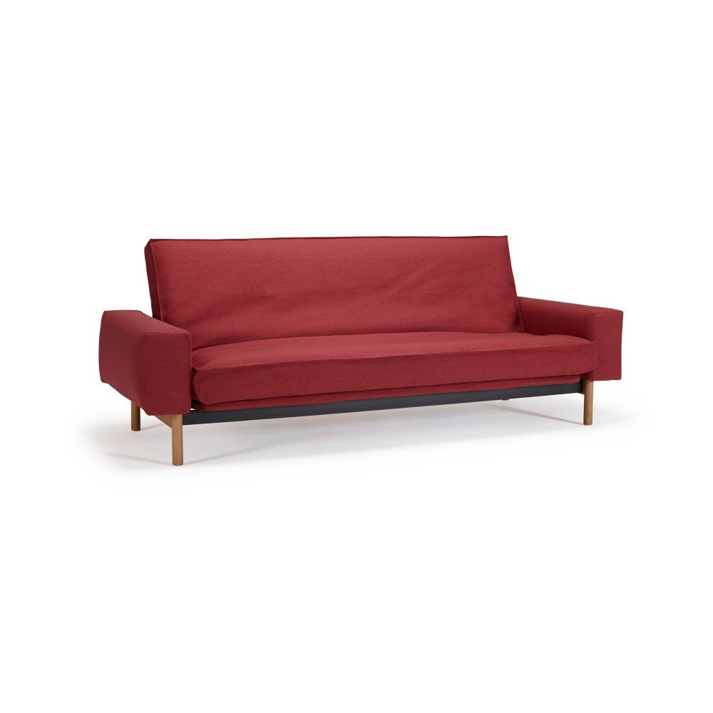 Červená rozkládací pohovka Innovation Mimer Elegance v:1152738