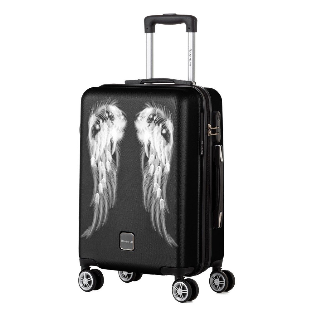 Černý cestovní kufr Berenice Wings, 44 l v:1273856