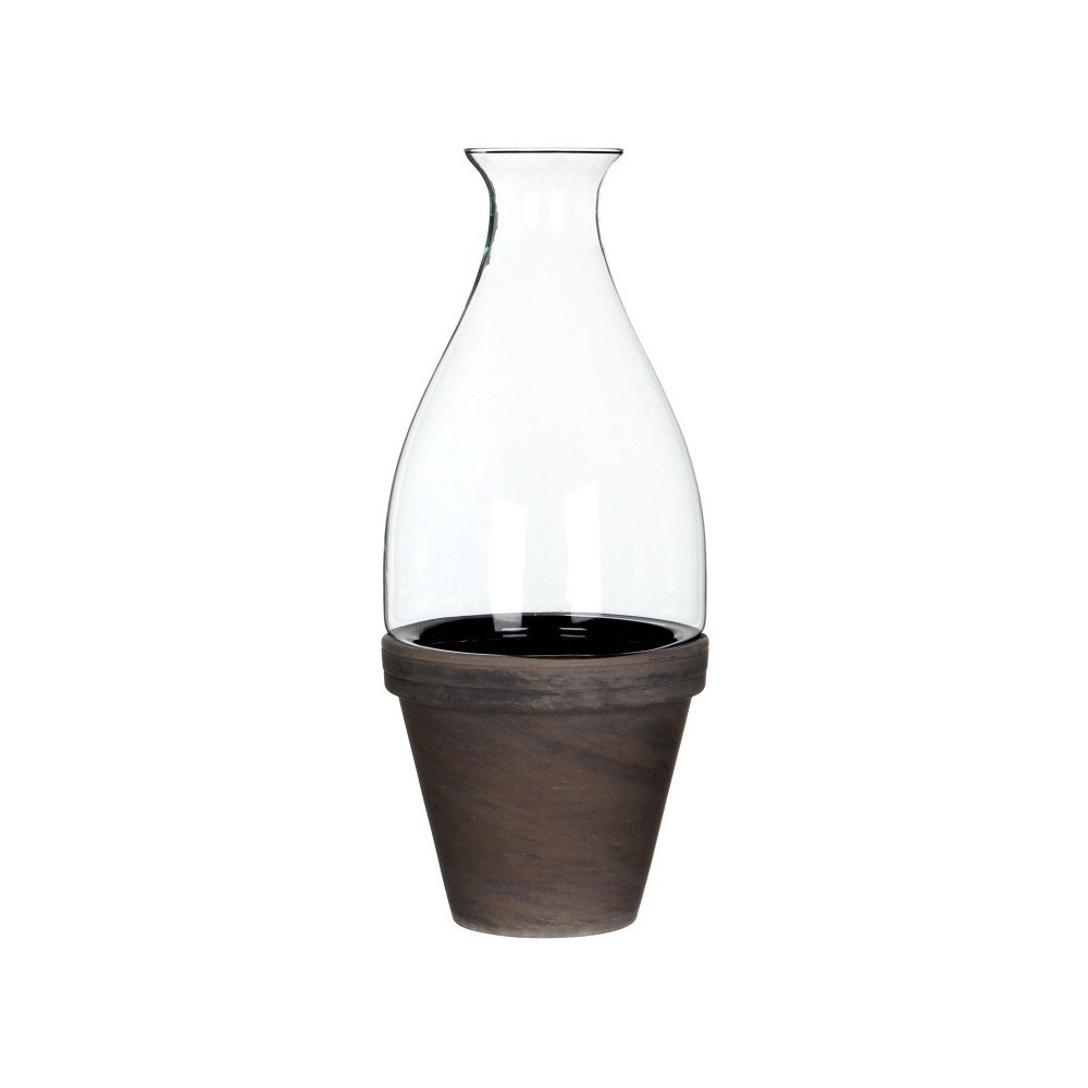 Skleník s keramickým květináčem Ego Dekor Garden, výška 32 cm v:1245424
