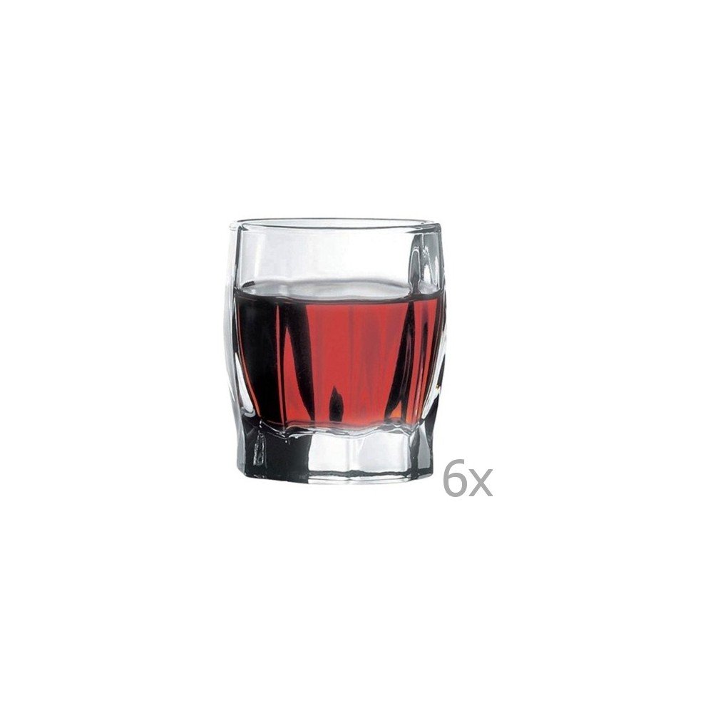 Sada 6 sklenic na likér Paşabahçe Wavy, 55 ml v:861806