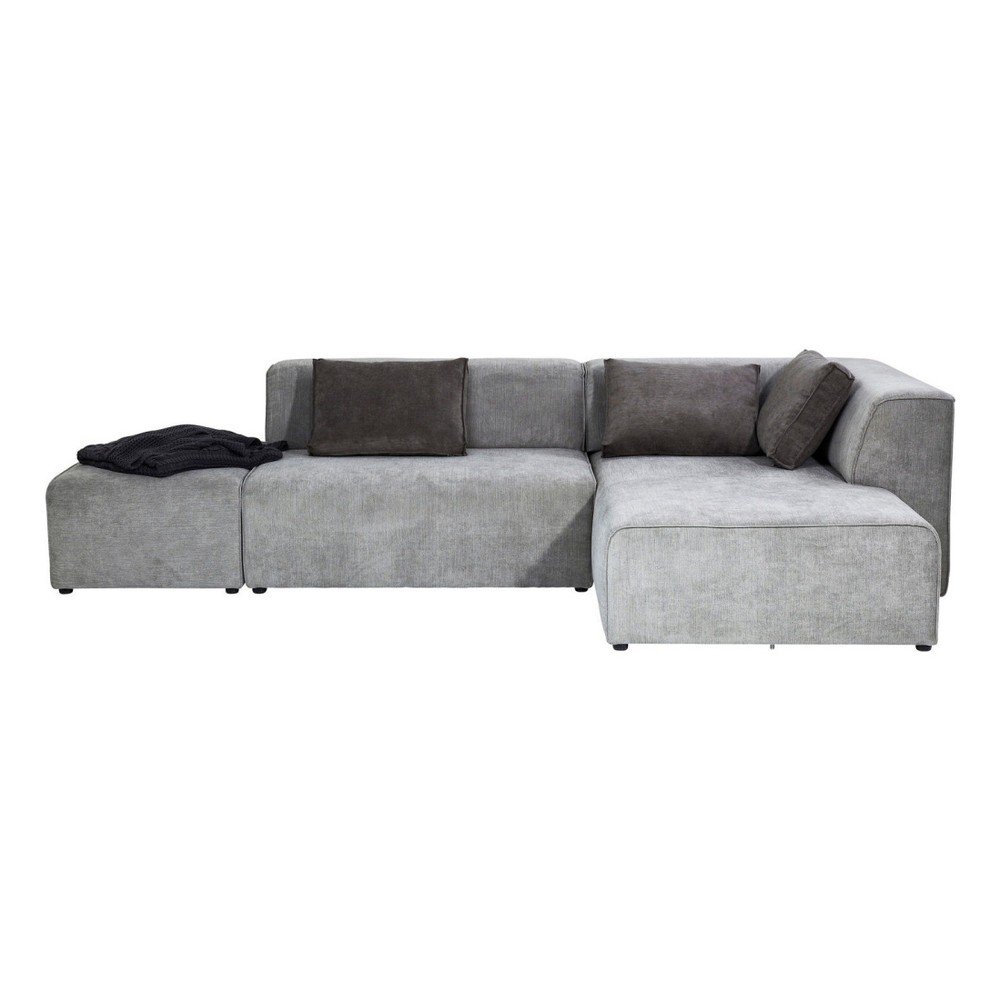 Tmavě šedá pohovka s podnožkou Kare Design Infinity v:881900