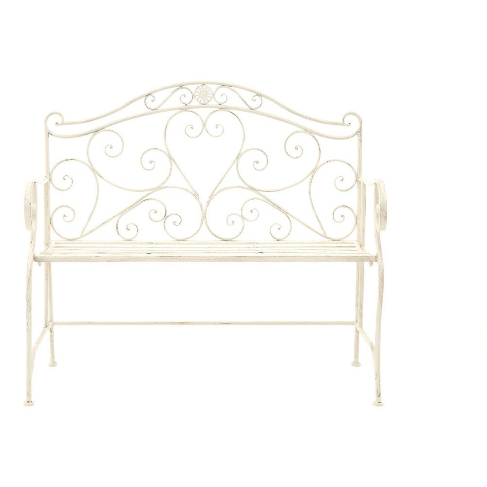 Krémová zahradní lavice Premier Housewares Jardin Waves v:1252734