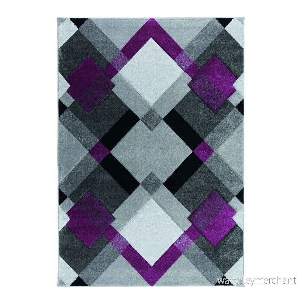 Šedo-fialový koberec Flair Rugs Nimbus Purple, 160 x 230 cm v:1251020