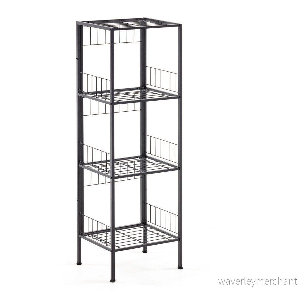 Černý policový regál Kave Home Staffan, 103 x 34 cm v:1302528