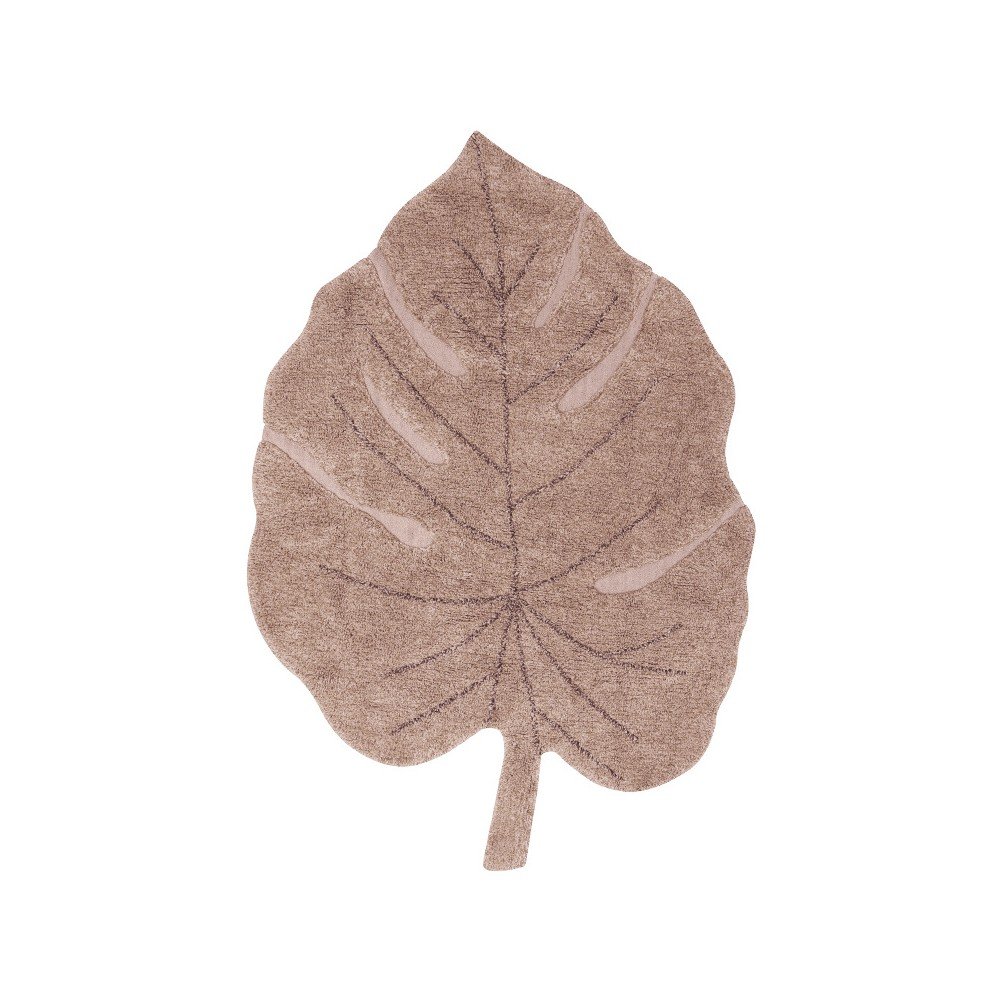 Růžový pratelný ručně tkaný bavlněný dětský koberec 120x180 cm Monstera Vintage Nude – Lorena Canals v:1715076