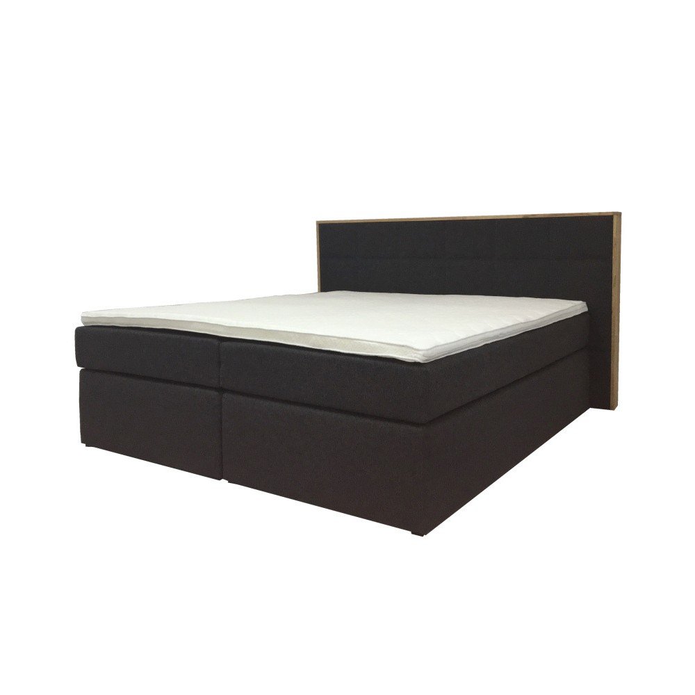 Šedá dvoulůžková boxspring postel Sinkro Bertha, 180 x 200 cm v:880538