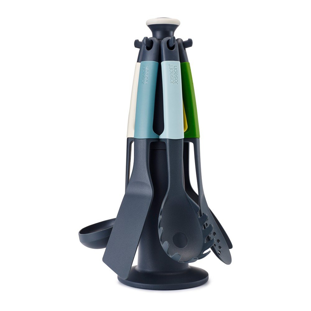 Set černého rotačního stojanu s 6 nástroji Joseph Joseph Carousel Opal v:1046932