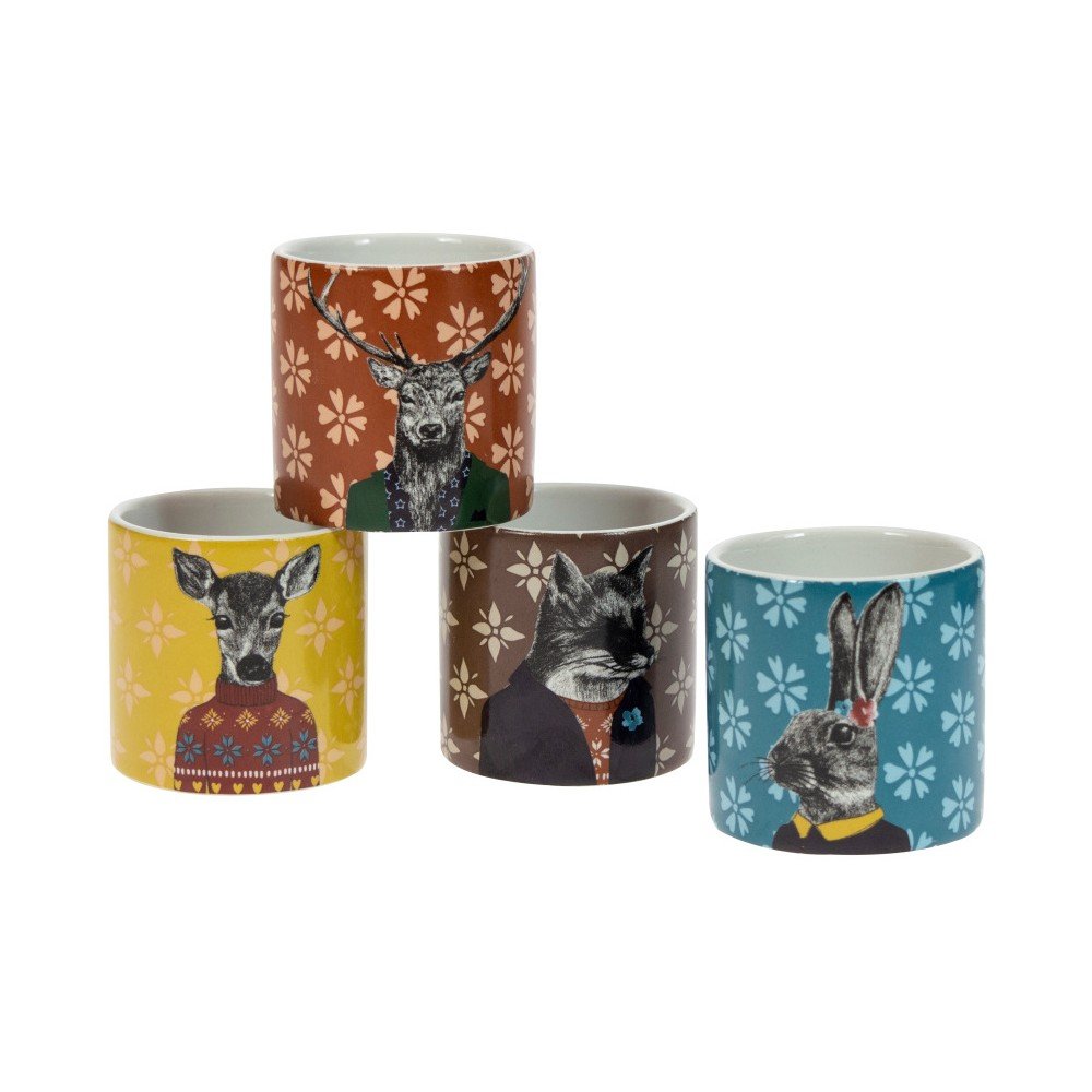 Sada 4 porcelánových pohárků na vajíčka David Mason After Dark Stag v:1293318