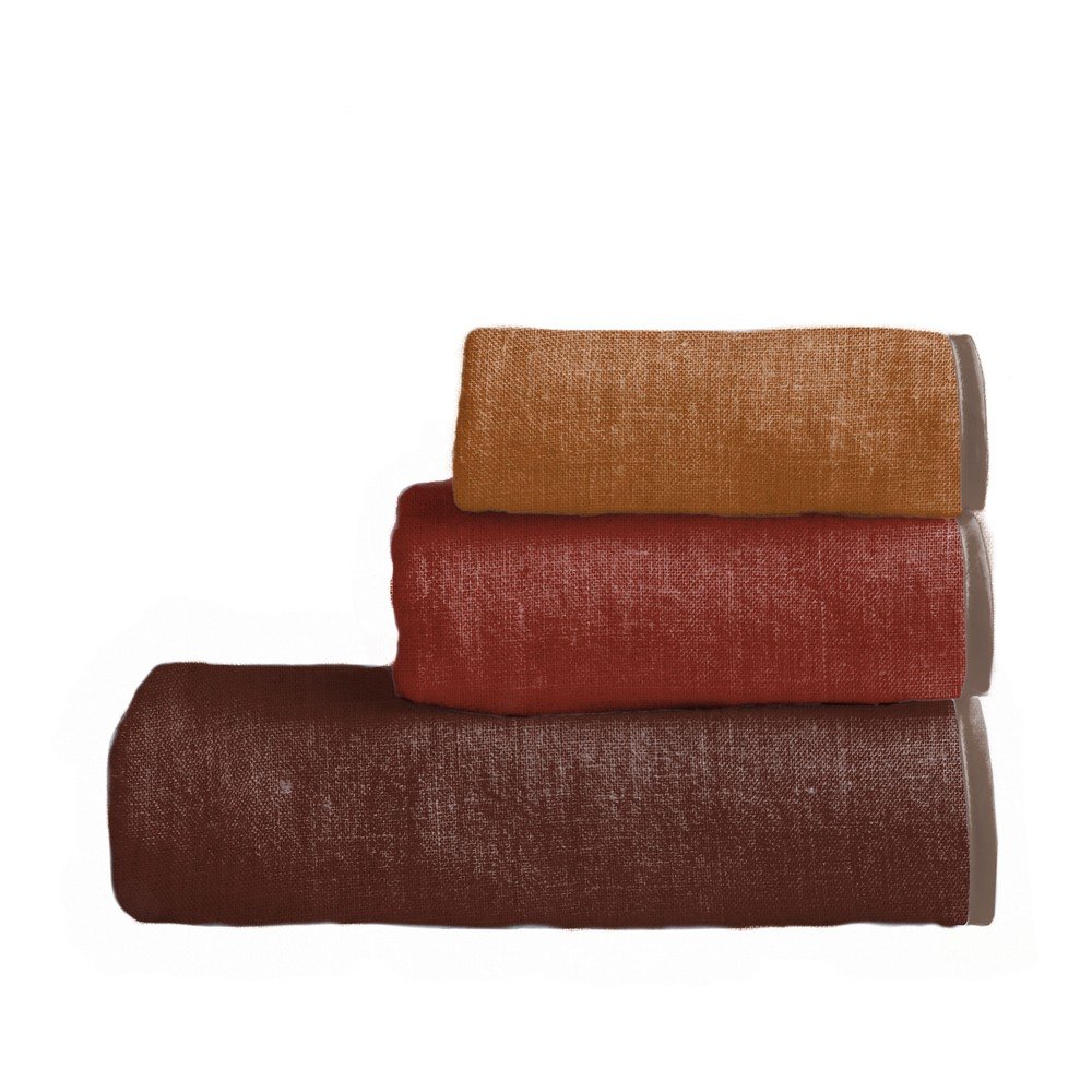 Sada 3 ručníků Linen Couture Toalla Red Gradient v:1267292