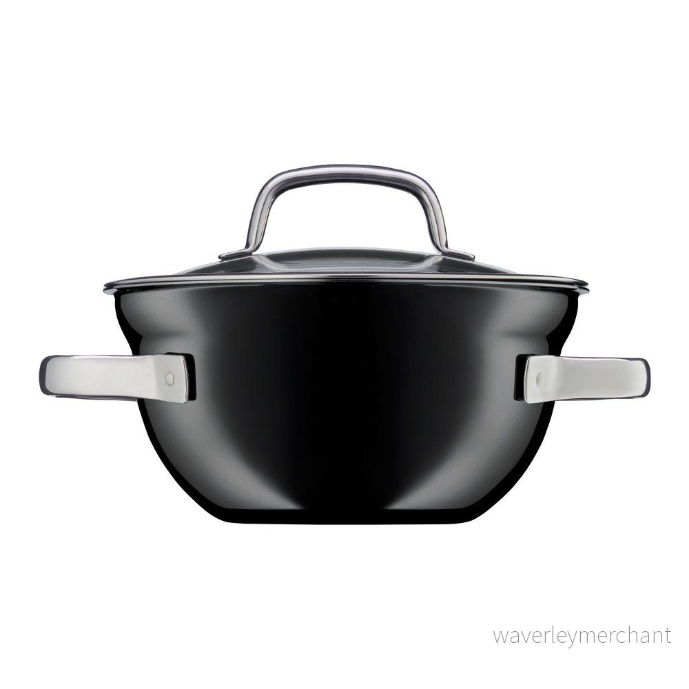 Černý kotlíkovitý hrnec WMF Fusiontec Mineral, ⌀ 20 cm v:1131854