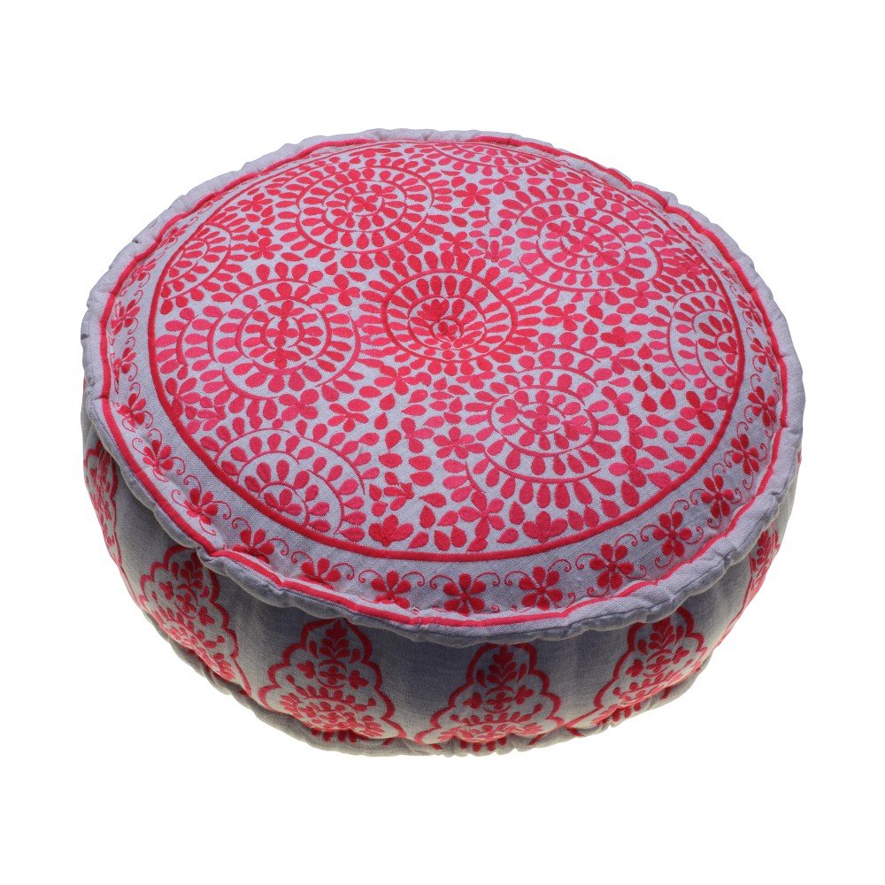 Korálově červený puf Bombay Duck Nomad, ⌀ 60 cm v:776636