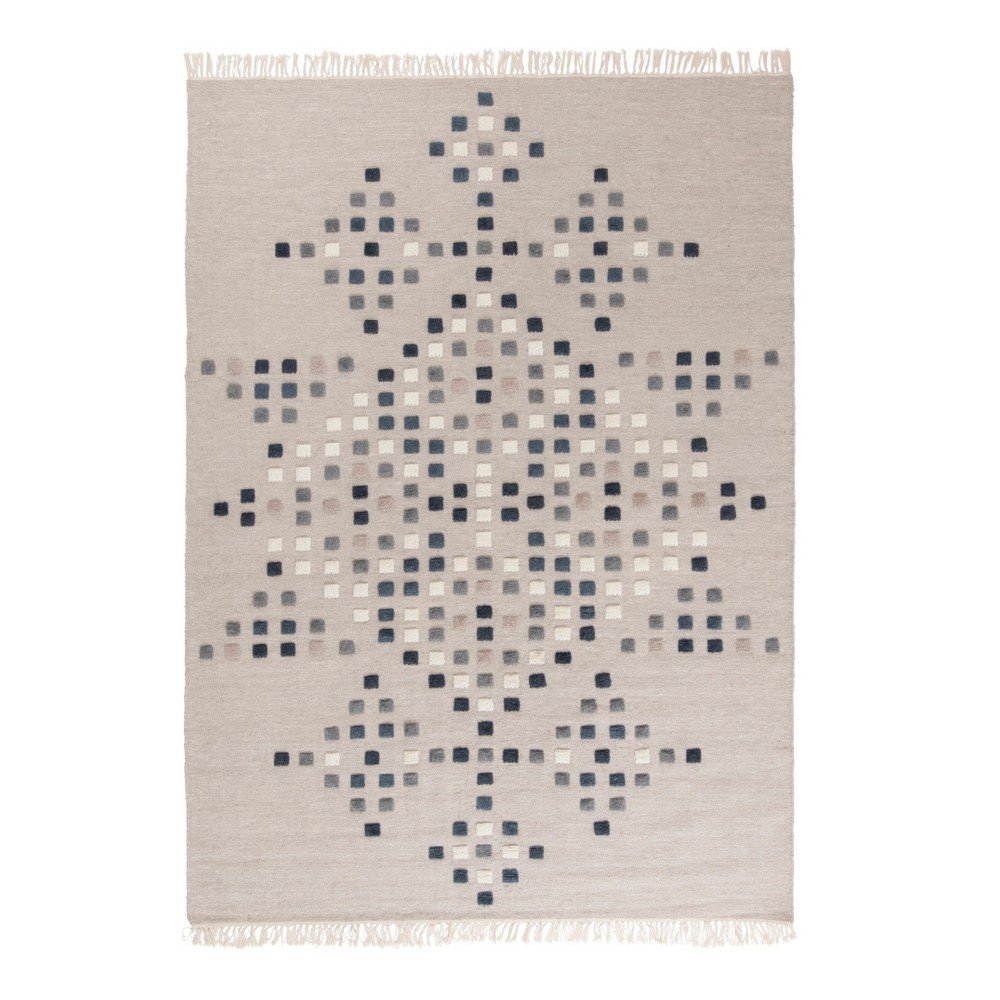 Světle šedý ručně tkaný vlněný koberec Linie Design Padova, 200 x 300 cm v:786594