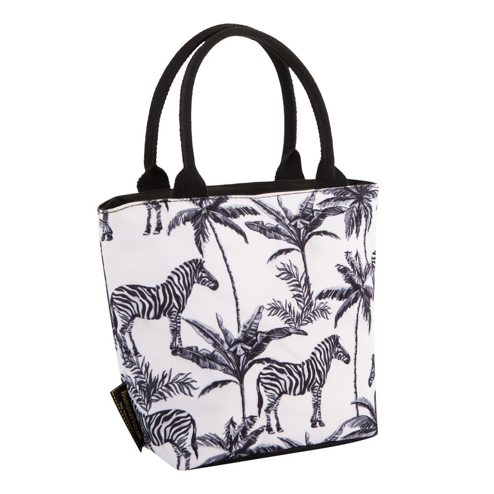 Černo-bílá obědová termotaška Navigate Zebra, 4 l v:1374335