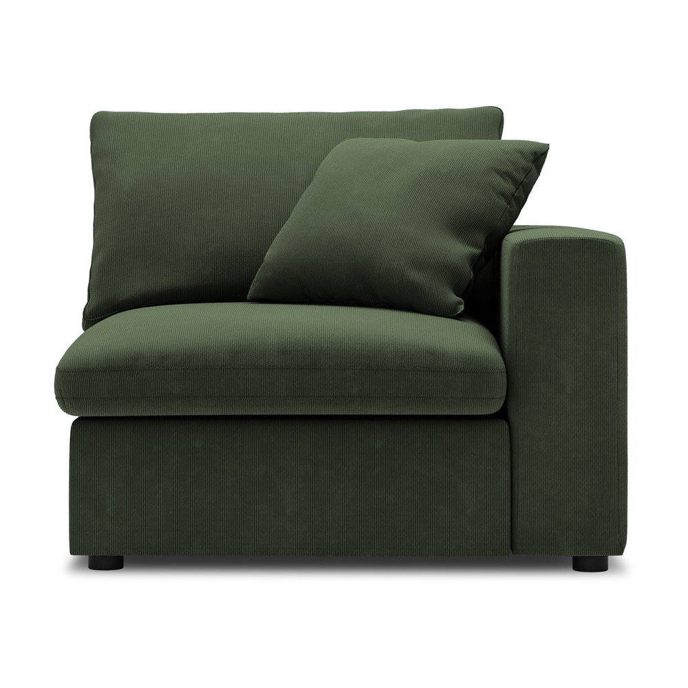 Tmavě zelená rohová část modulární manšestrové pohovky Windsor & Co Sofas Galaxy, pravý roh v:1374483