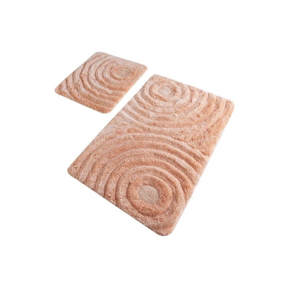 Sada 2 lososových koupelnových předložek Confetti Bathmats Wave Somon v:1212860