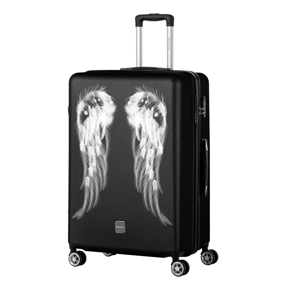 Černý cestovní kufr Berenice Wings, 107 l v:1273832